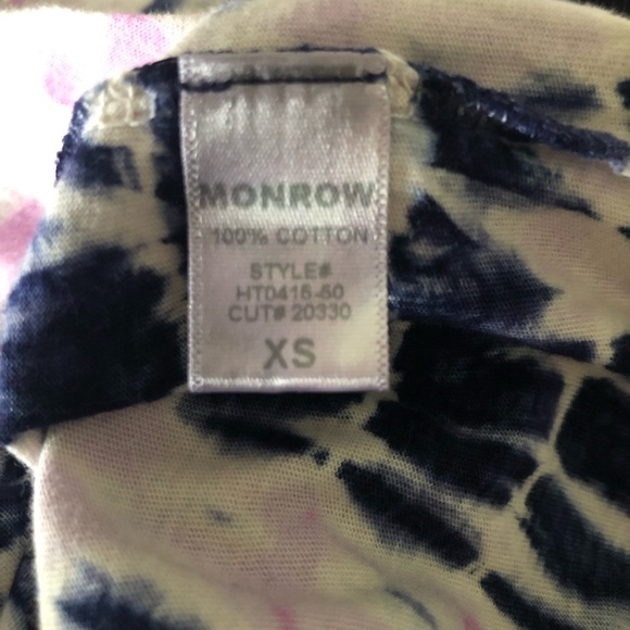 Monrow Bamboo Burst Tie Dye Tee - Picture 7 of 8